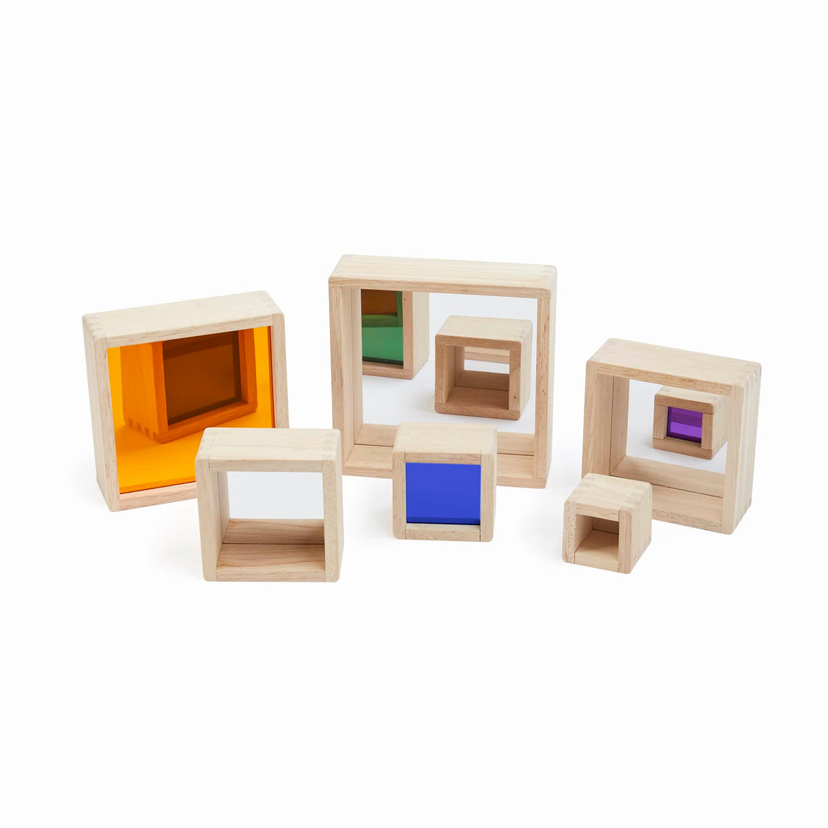 300649 Nesting Pyramid Mirror Set Silos 3