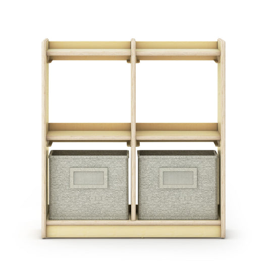 G92216 Curated Storage 2×2 Unit Natural Silo 2 Front | Natural