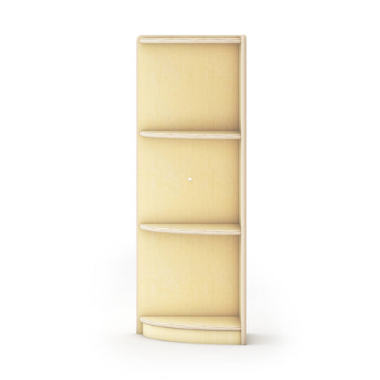 G92218 Curated Storage 3-Tier Corner Unit Natural Silo 2 Front | Natural