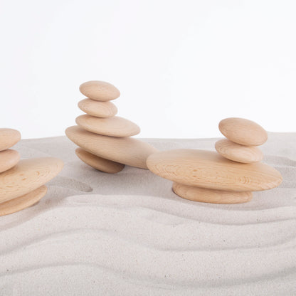 G6771 Wooden Stackers River Stones 4