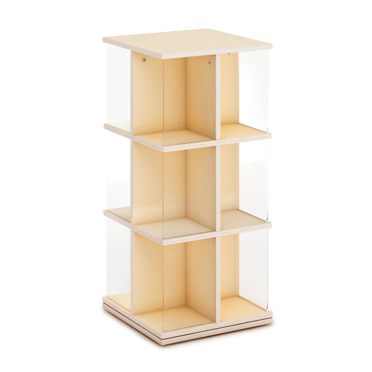 G80328 EdQ Rotating Bookshelf Natural Silo | Natural