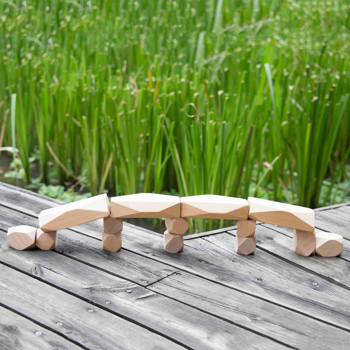 G6772 Wooden Stackers Standing Stones 7