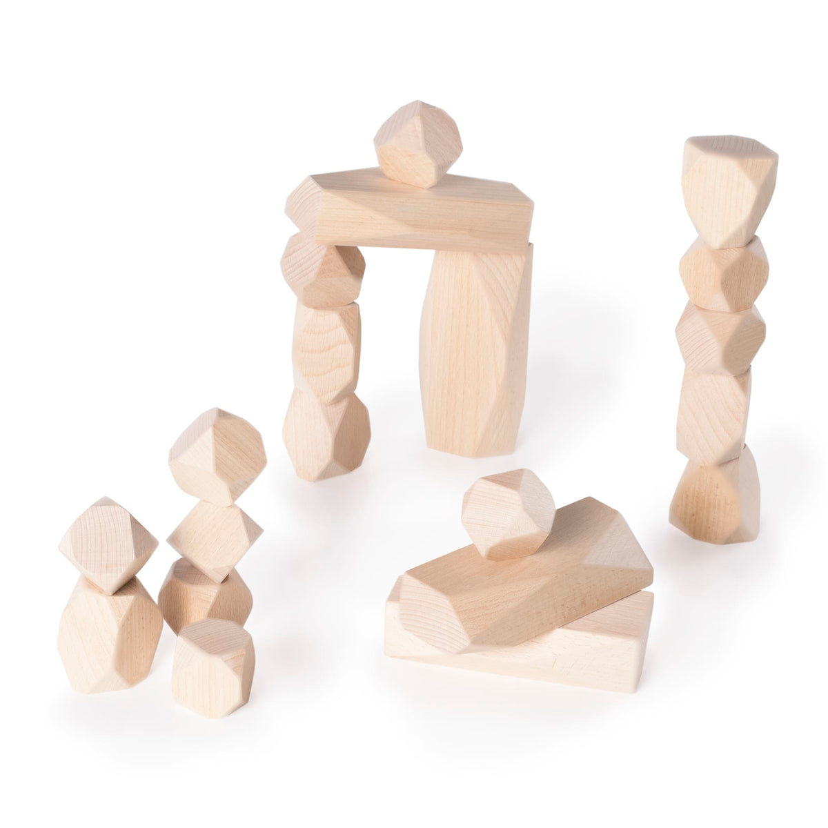 G6772 Wooden Stackers Standing Stones 3