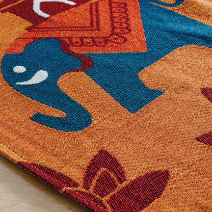 U7243 Indian Decorative Runner Texture Detail