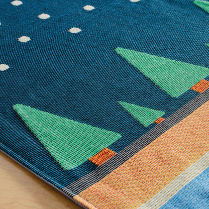U7240 Winter Decorative Runner Texture Detail