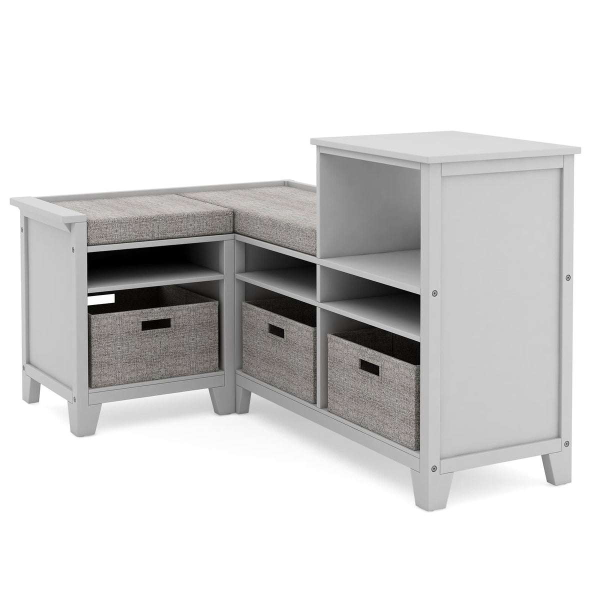 G76901 Corner Nook Martha Stewart Living and Learning Kids' Corner Nook Gray Quarter | Gray