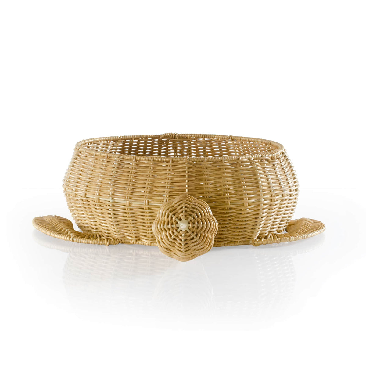 U6234 Sea Turtle Floor Wicker Basket Silo 3