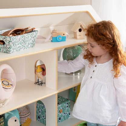 G80229 EdQ Dollhouse Bookcase White Lifestyles 0735 | White