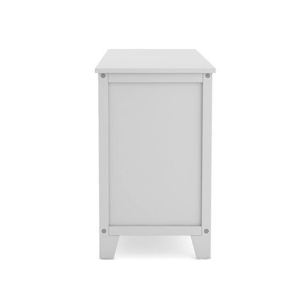 G76904 Martha Stewart Living and Learning Kids' Low Bookcase Gray Side | Gray