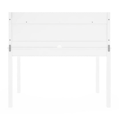 G76808 Kids' Desk with Hutch and Chair White Back | Linen White