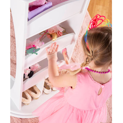 G99300 Rotating Dress Up Storage White Lifestyle 5 | White