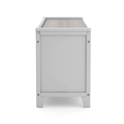 G76902 Martha Stewart Living and Learning Kids' Storage Bench Gray Side | Gray
