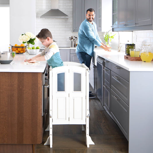 G97500 Martha Stewart Kitchen Helper White Lifestyle | Linen White