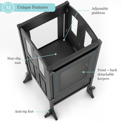 G97551-MS Kitchen Helper & Tray Bundle Charcoal4 | Charcoal