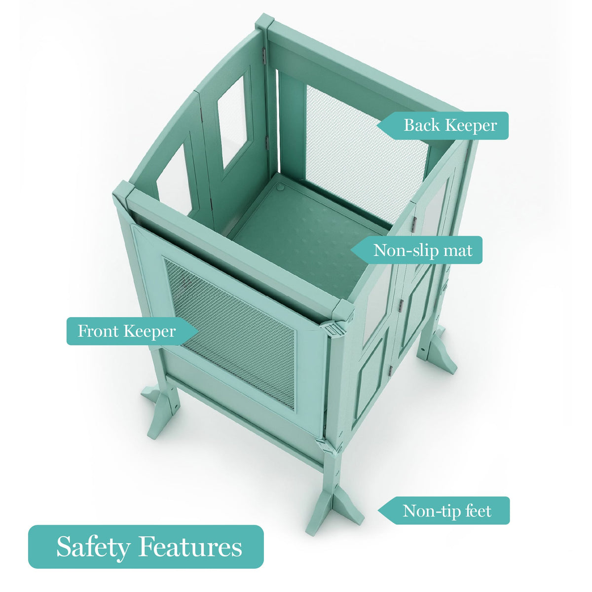 G97502 Martha Stewart Kitchen Helper Mint Safety | Mint