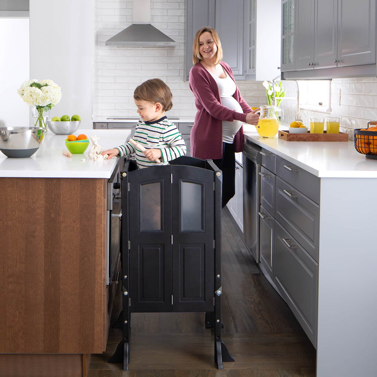 G97503 Martha Stewart Kitchen Helper Charcoal Lifestyle | Charcoal