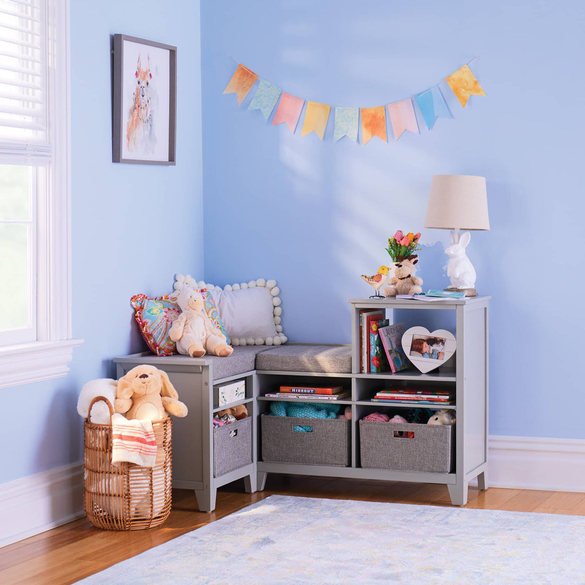 G76901 Corner Nook Gray Environmental | Gray
