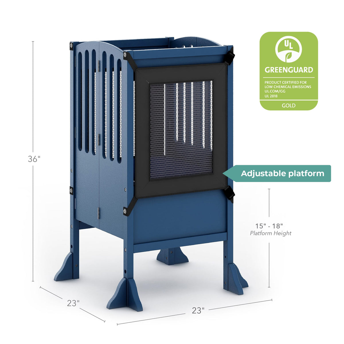 G97330 Contemporary Kitchen Helper Royal Navy Dimension Greenguard | Royal Navy