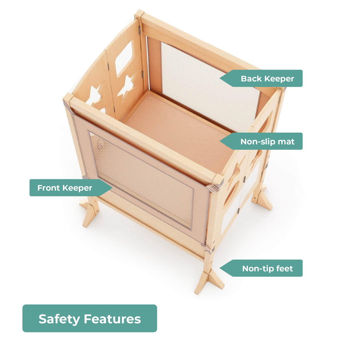 G97326 Classic Kitchen Helper Double Natural Saftey | Natural